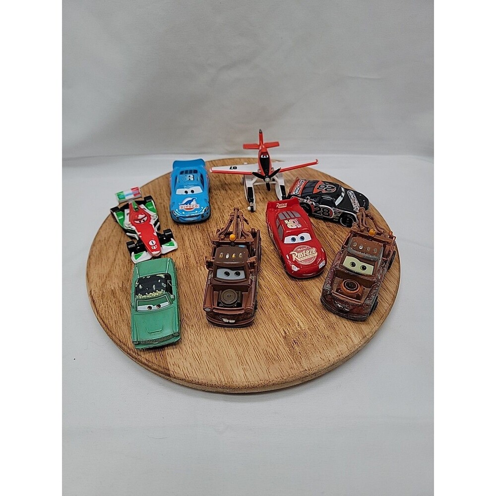 Disney Pixar Cars Lot Of 8 Metal And Plastic